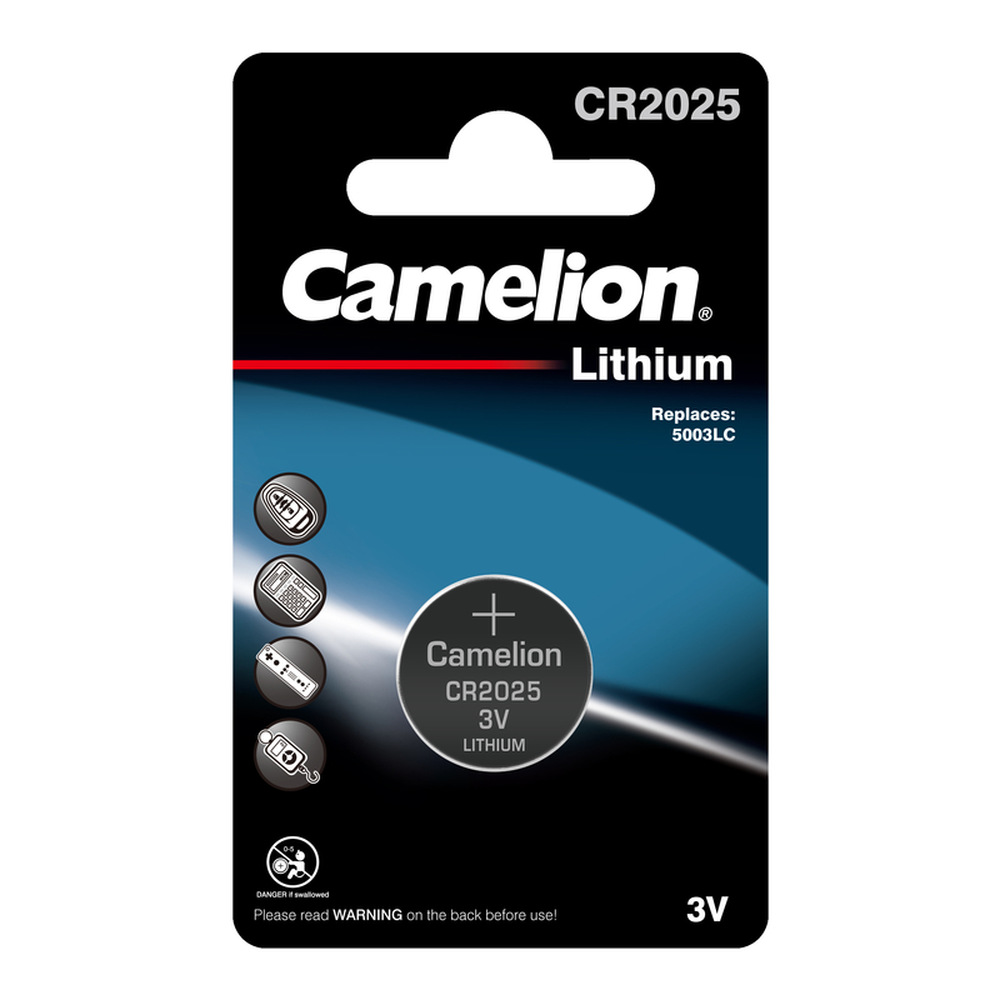 Батарейки 1 шт Camelion CR2025-BP1 - фото 1