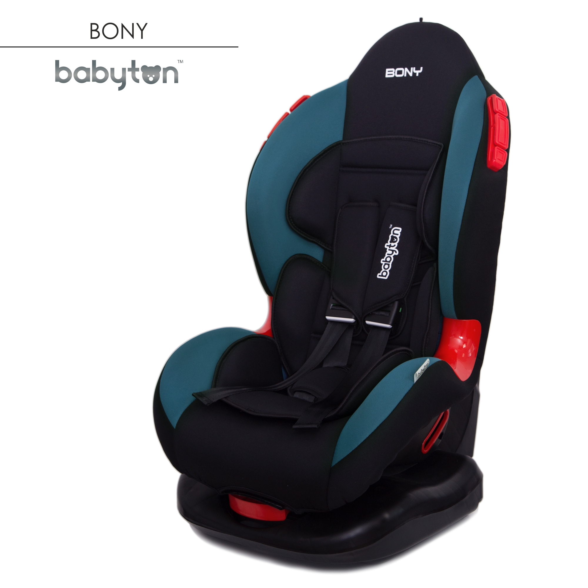 Автокресло Babyton Bony Black-Aqua купить по цене 5229 ₽ в  интернет-магазине Детский мир