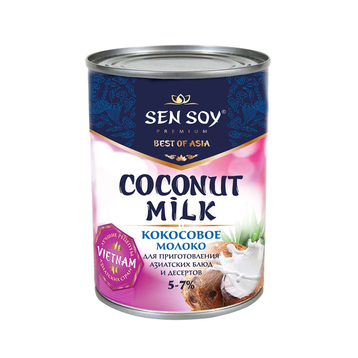 Молоко кокосовое Sen Soy 400 гр 00000040630 - фото 1