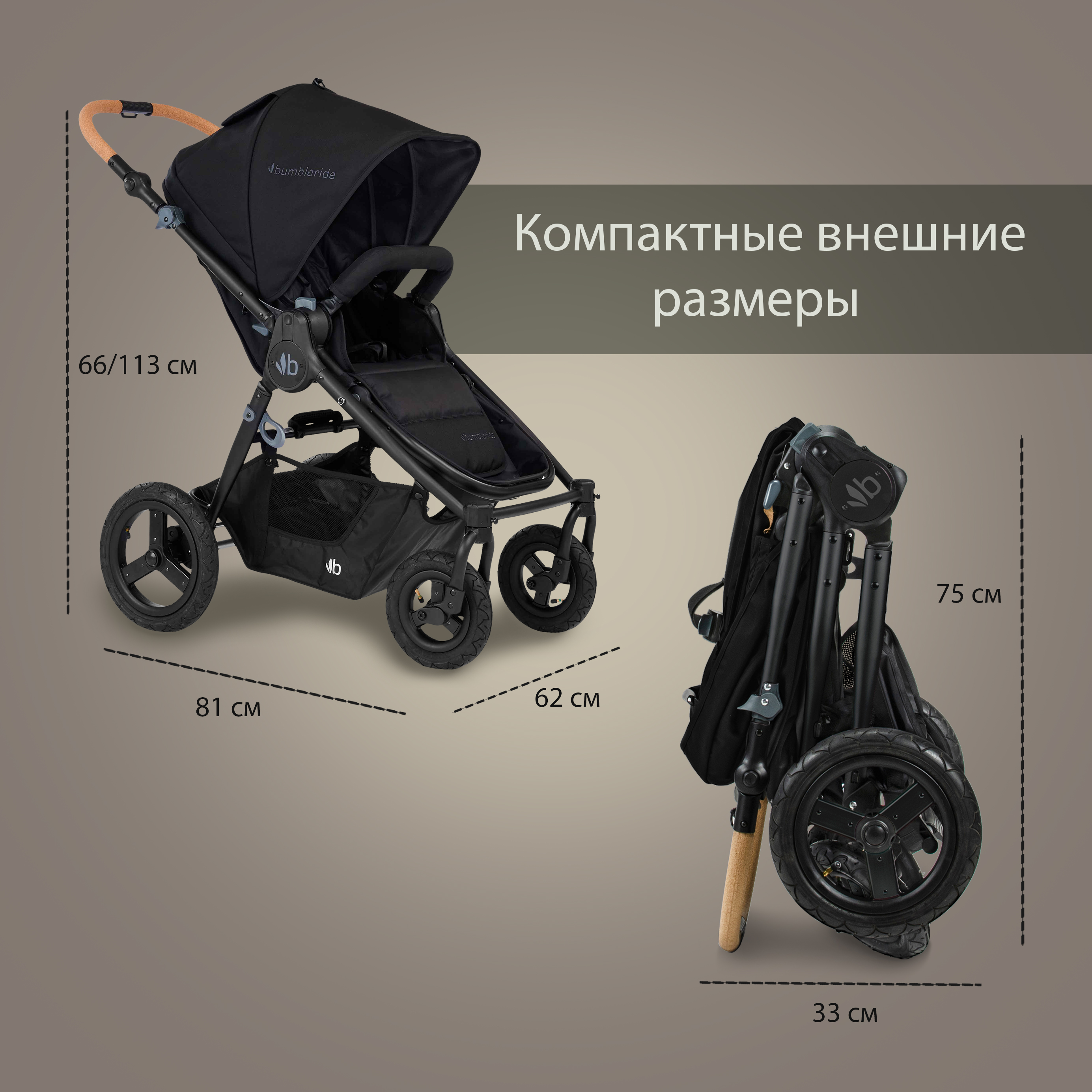 Прогулочная коляска Bumbleride Era Olive - фото 12