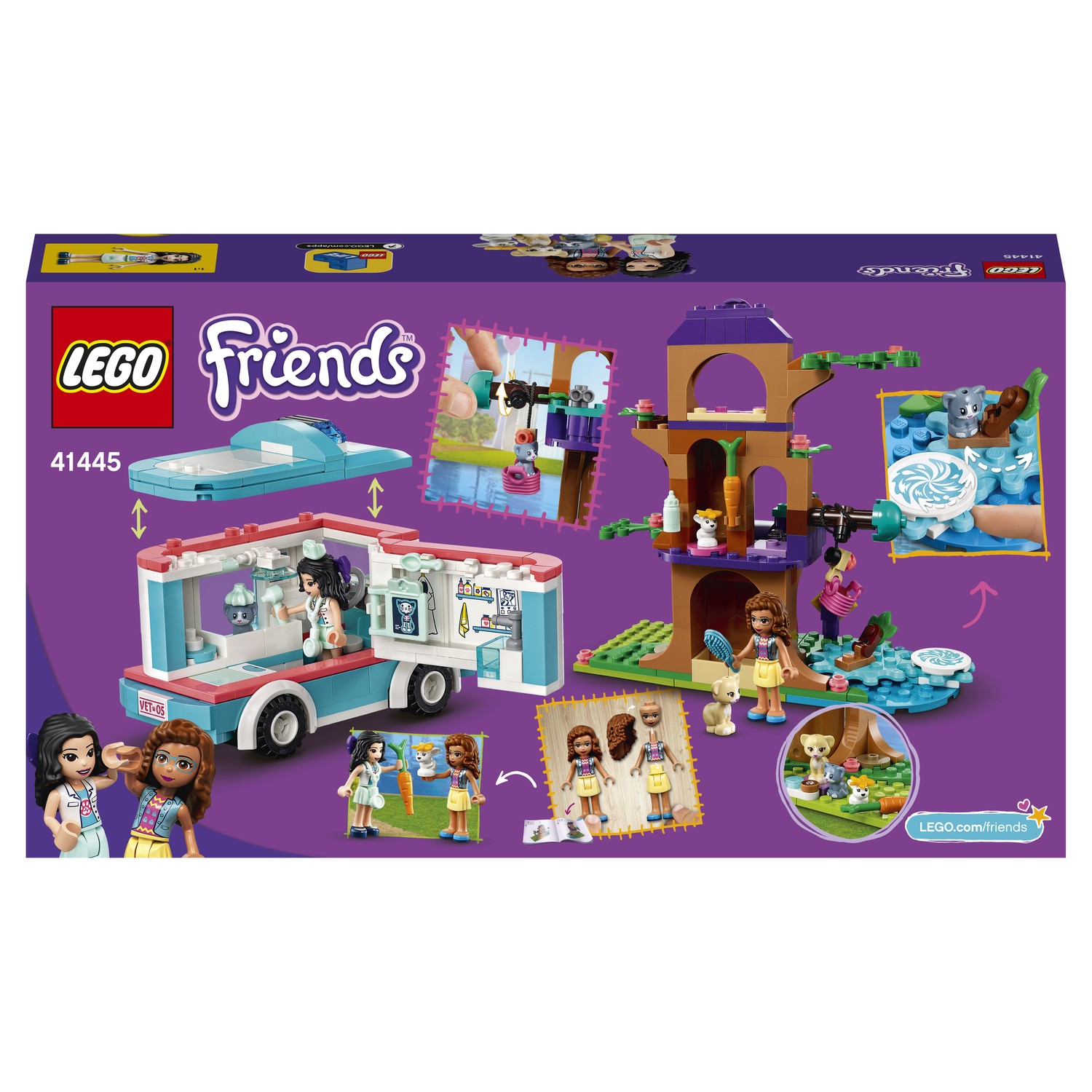 Конструктор LEGO Friends Машина скорой ветеринарной помощи 41445 - фото 3