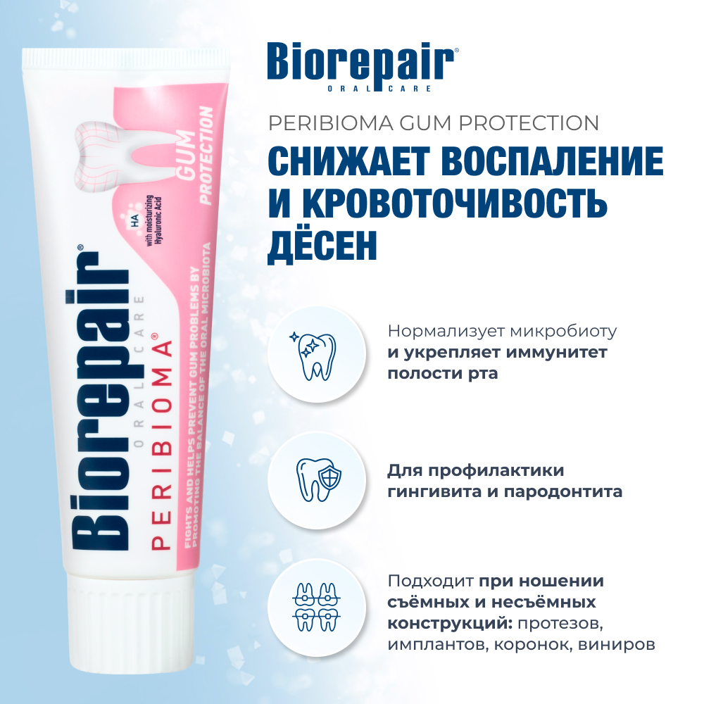 Зубная паста Biorepair Gum Protection для защиты дёсен 75 мл - фото 2