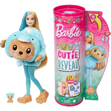 Кукла модельная Barbie Cutie Reveal Мишка