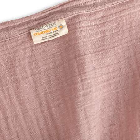 Комплект постельного белья LUKNO Муслиновое полутороспальное розовое 3 предмета