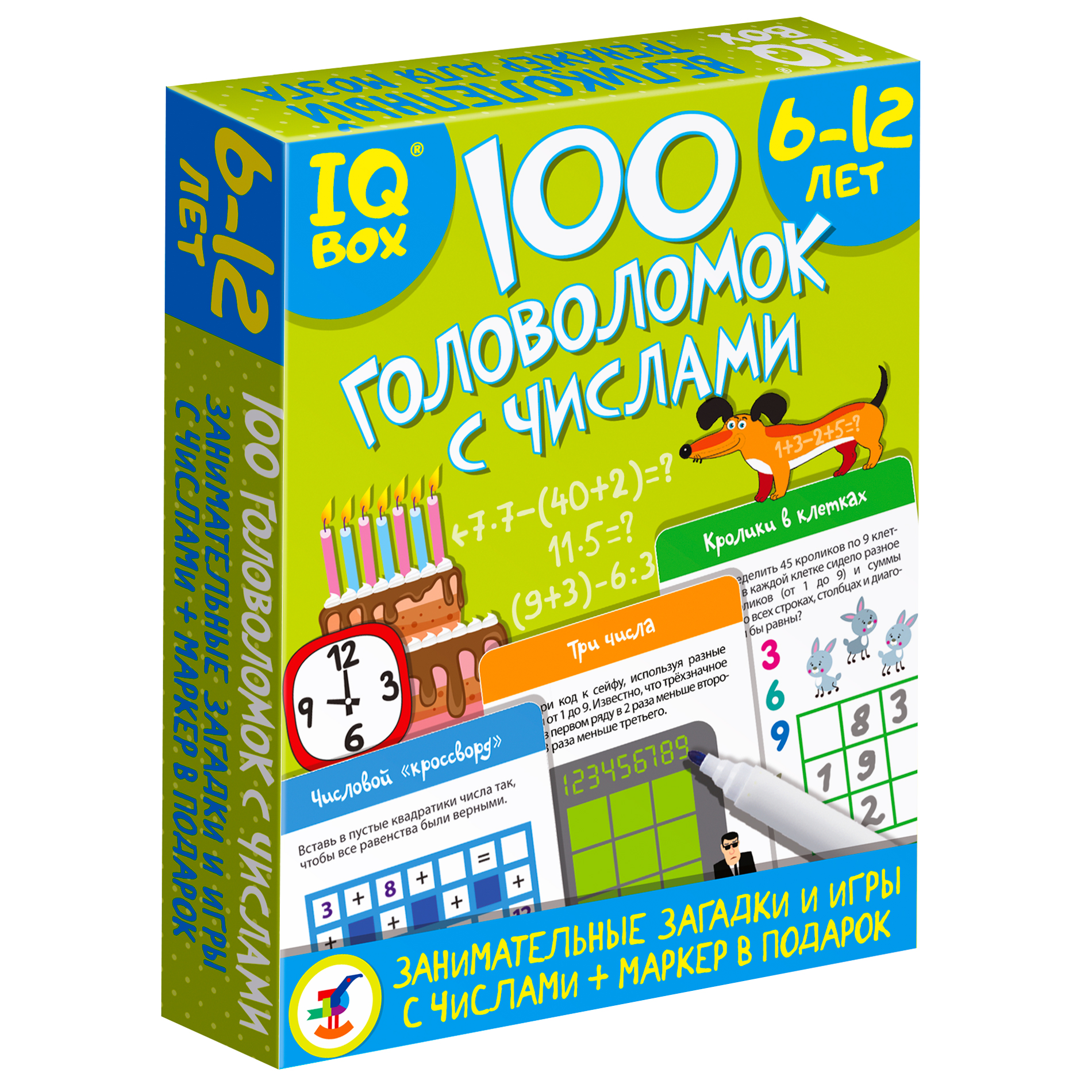 Игра развивающая Дрофа-Медиа IQ Box. 100 Головоломок с числами 4297 купить  по цене 645 ₽ в интернет-магазине Детский мир