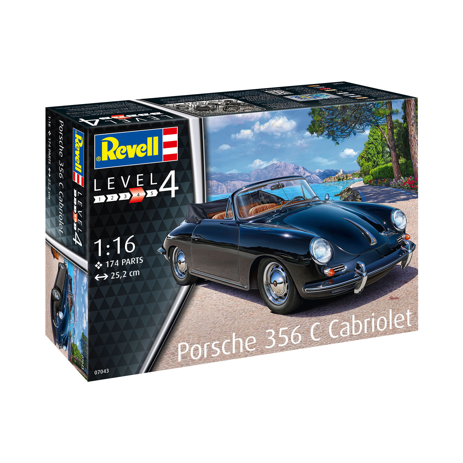 Модель для склейки Revell Porsche 356 Convertible 07043 - фото 7