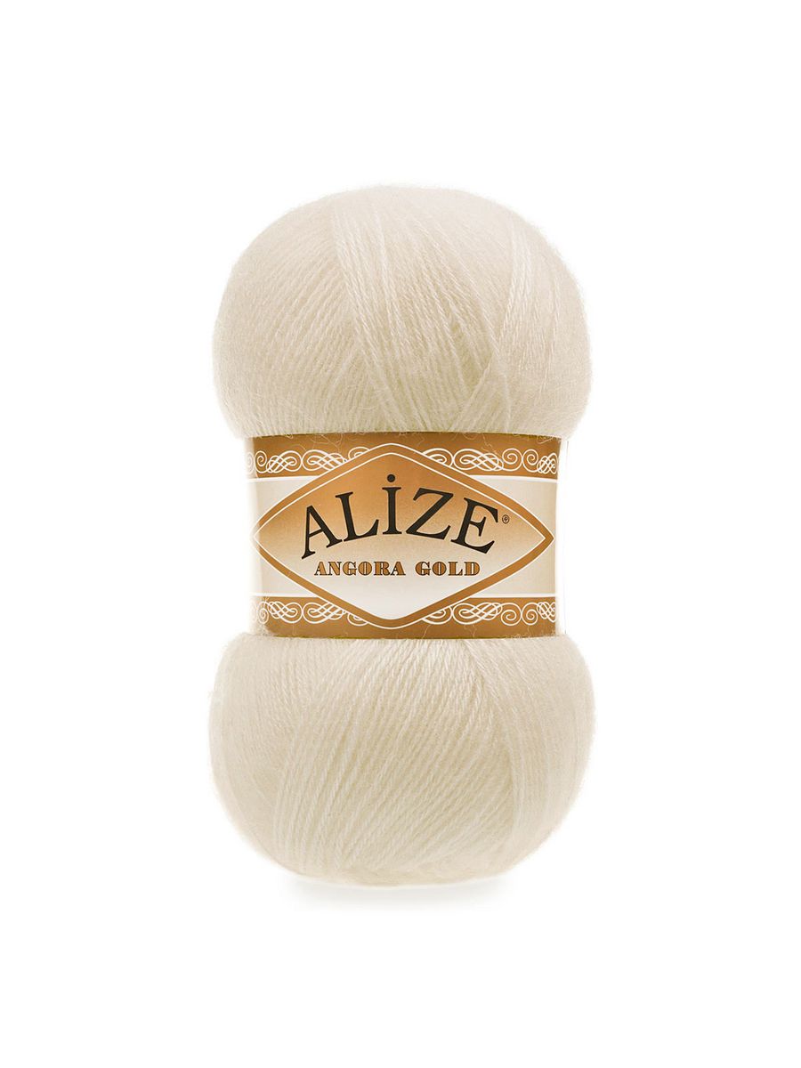 Пряжа Alize мягкая теплая для шарфов кардиганов Angora Gold 100 гр 550 м 5 мотков 450 жемчужный - фото 6