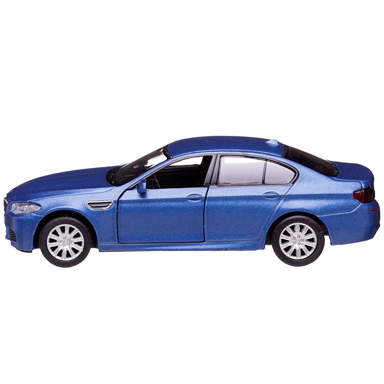 Машина металлическая Uni-Fortune BMW M5 инерционная голубой матовый цвет двери открываются 554004M(A) - фото 1