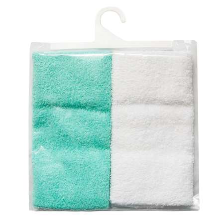 Полотенце-салфетка для кормления Amarobaby Soft Care 2шт Белый-Мята
