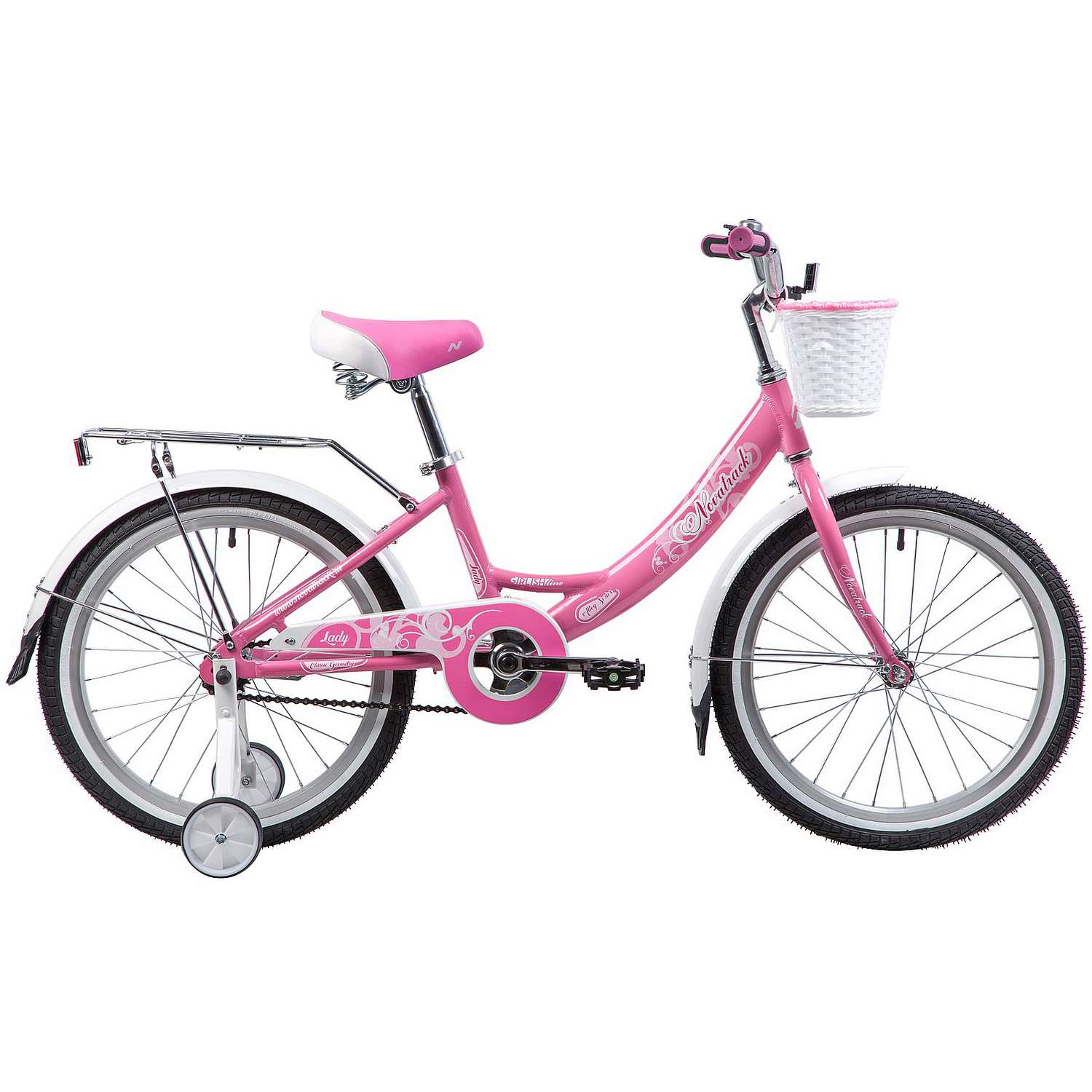 Велосипед детский NOVATRACK Girlishline 20 розовый - фото 2