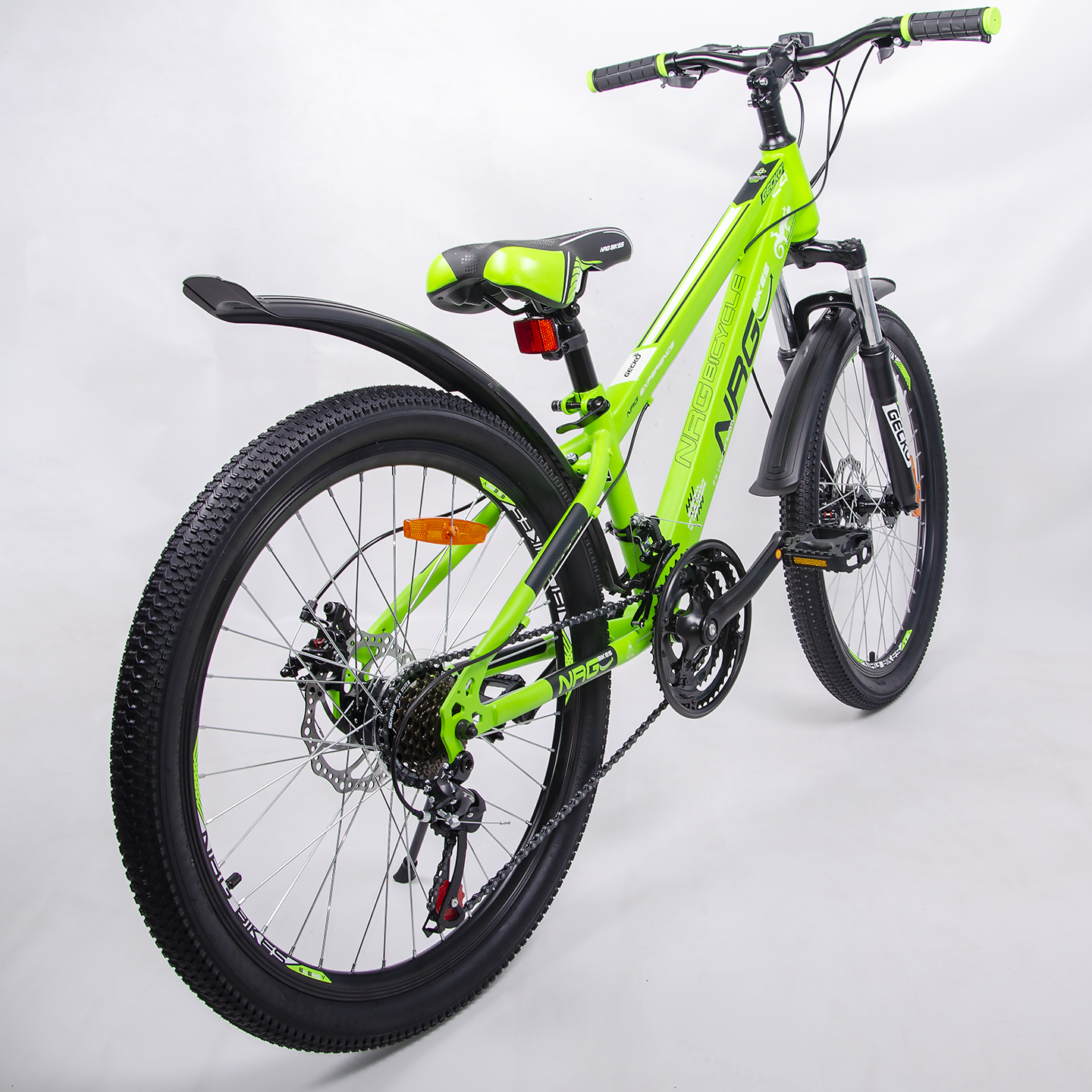 Велосипед NRG BIKES GECKO 24 lime-black-white - фото 14