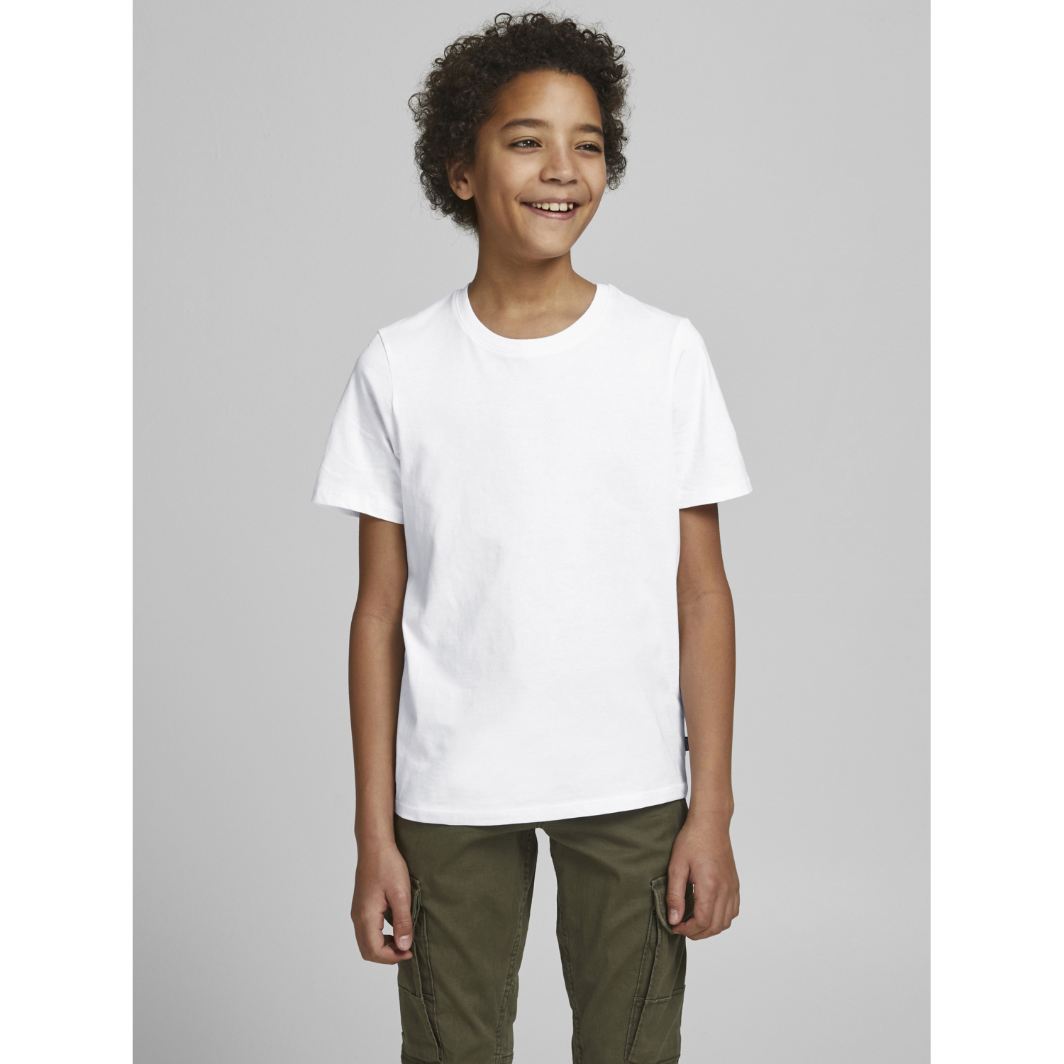 Футболка JACK AND JONES JUNIOR 12158433/White - фото 3