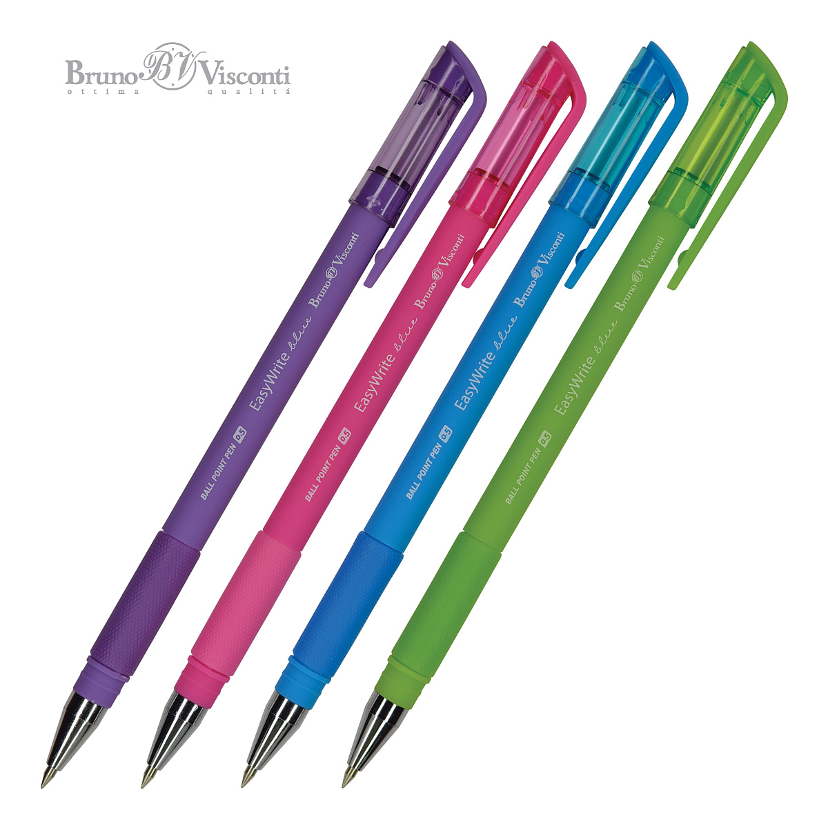 Набор из 5-ти шариковых ручек Bruno Visconti EasyWrite Special синии - фото 3