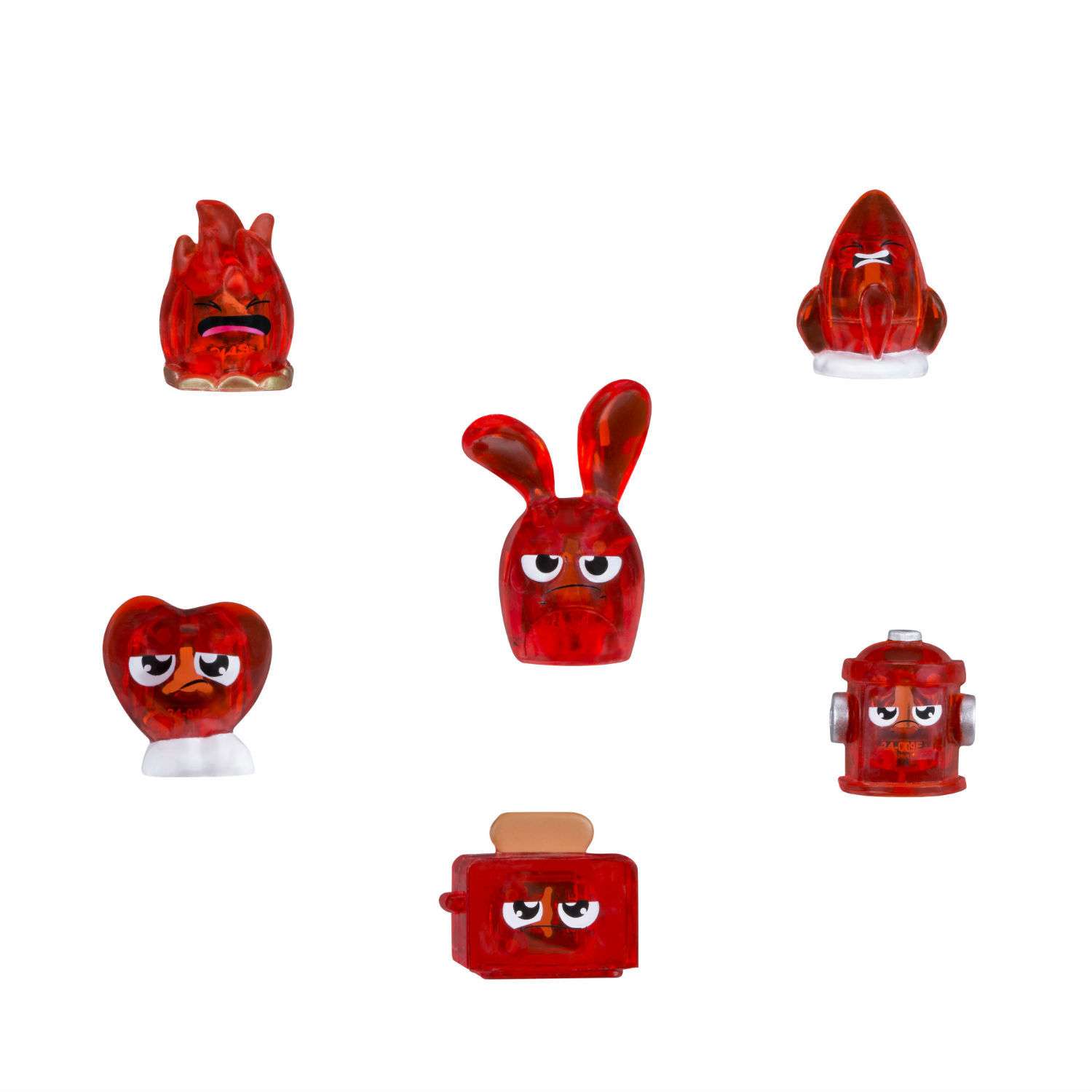 Набор фигурок HANAZUKI 6 фигурок сокровищ в упаковке Праздничный Красный (B8444EU4) - фото 1