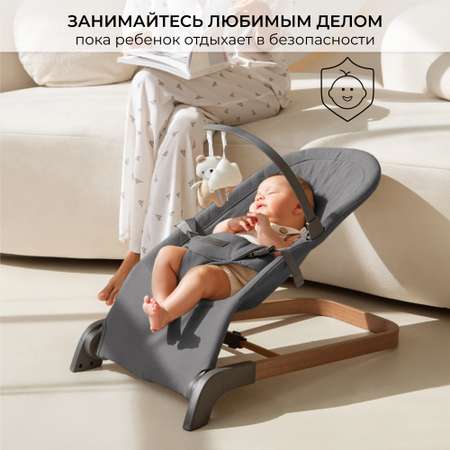 Детский шезлонг Amarobaby Harmony графит