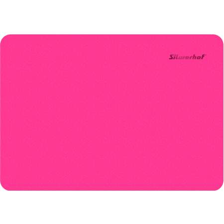 Доска для лепки SILWERHOF Neon прямоугольная A5 розовая
