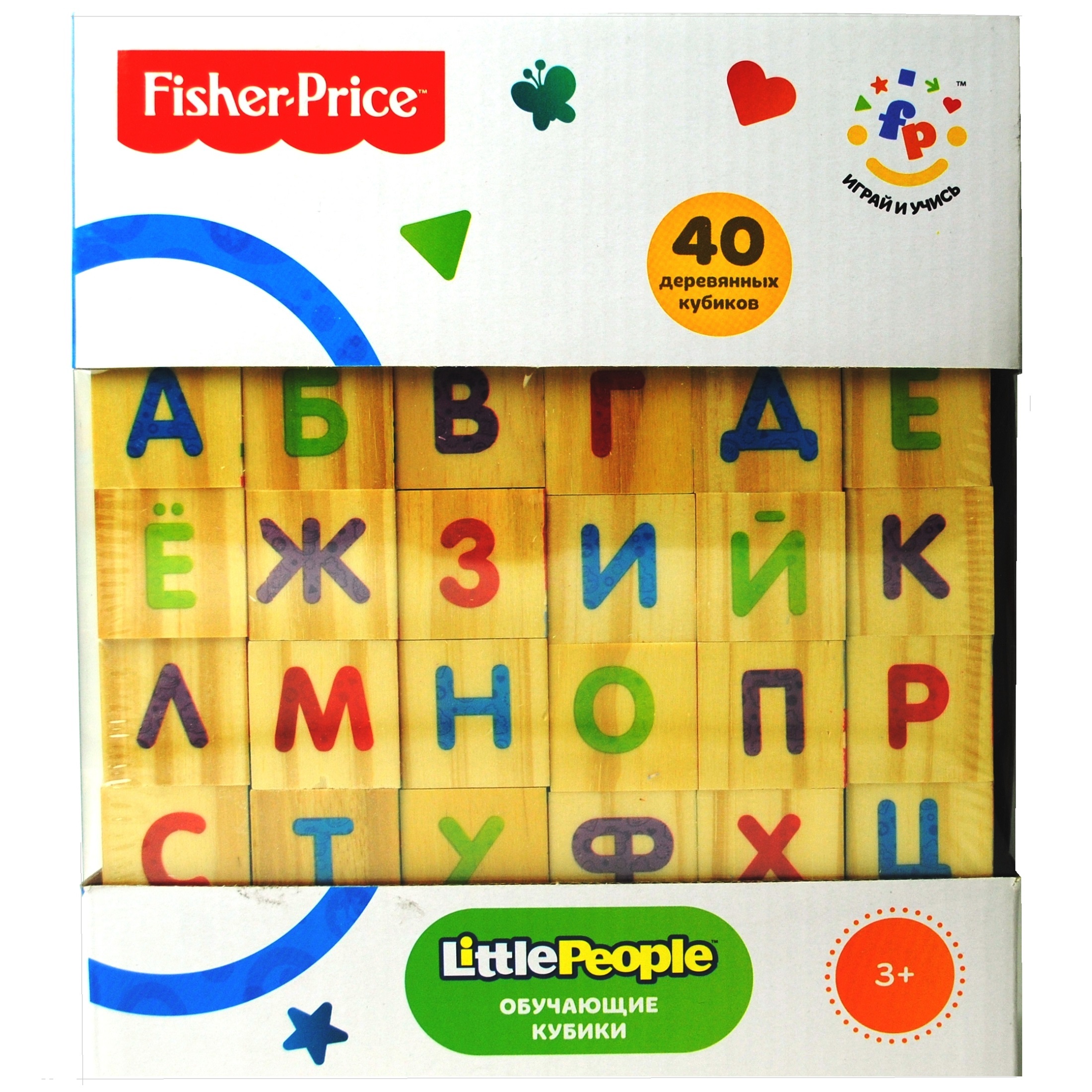 Кубики Fisher Price Алфавит 40штук FP 30594 - фото 2