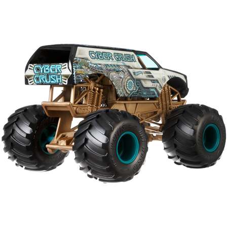 Автомобиль Hot Wheels Monster Tracks Кибер Краш