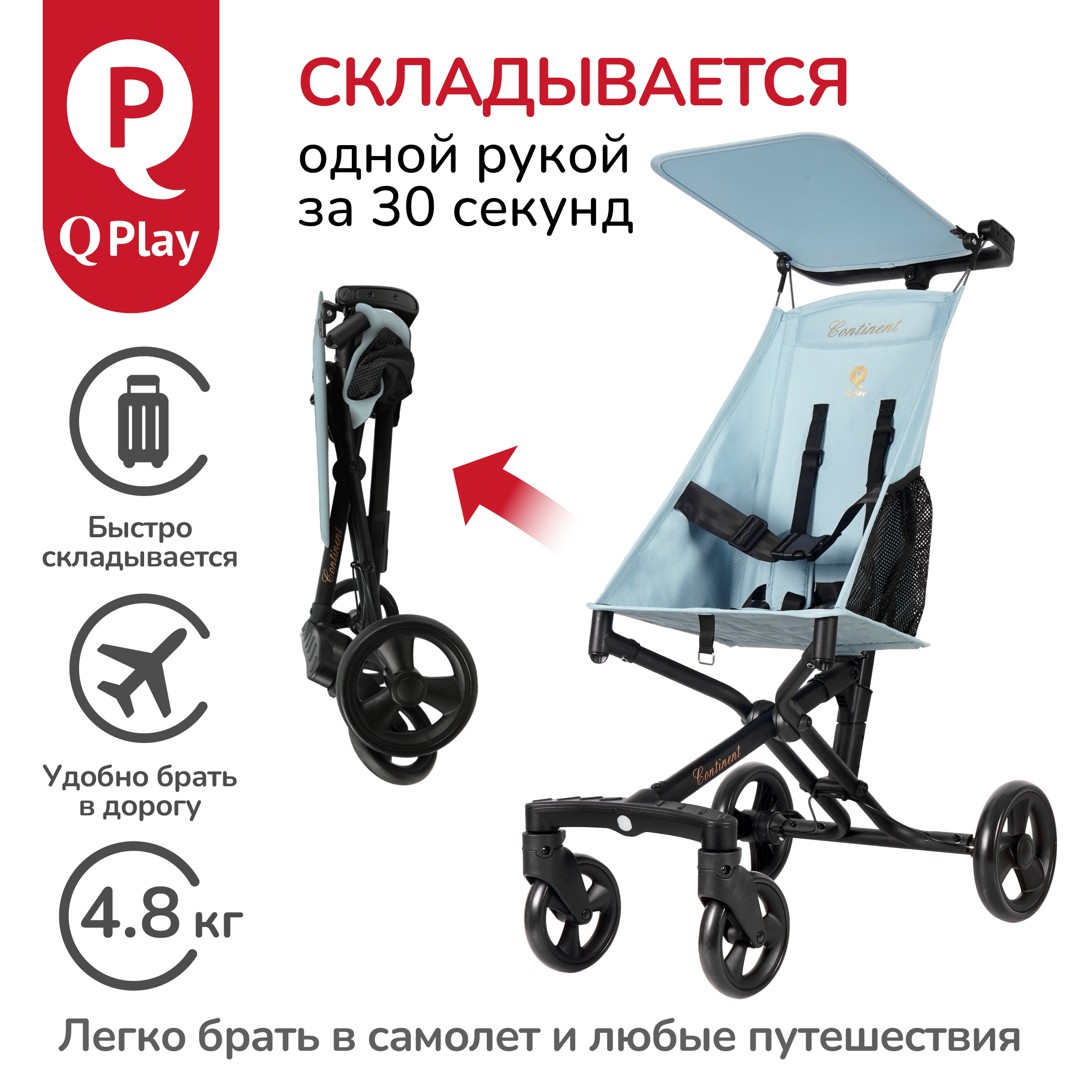 Коляска QPLAY Т28 - фото 5