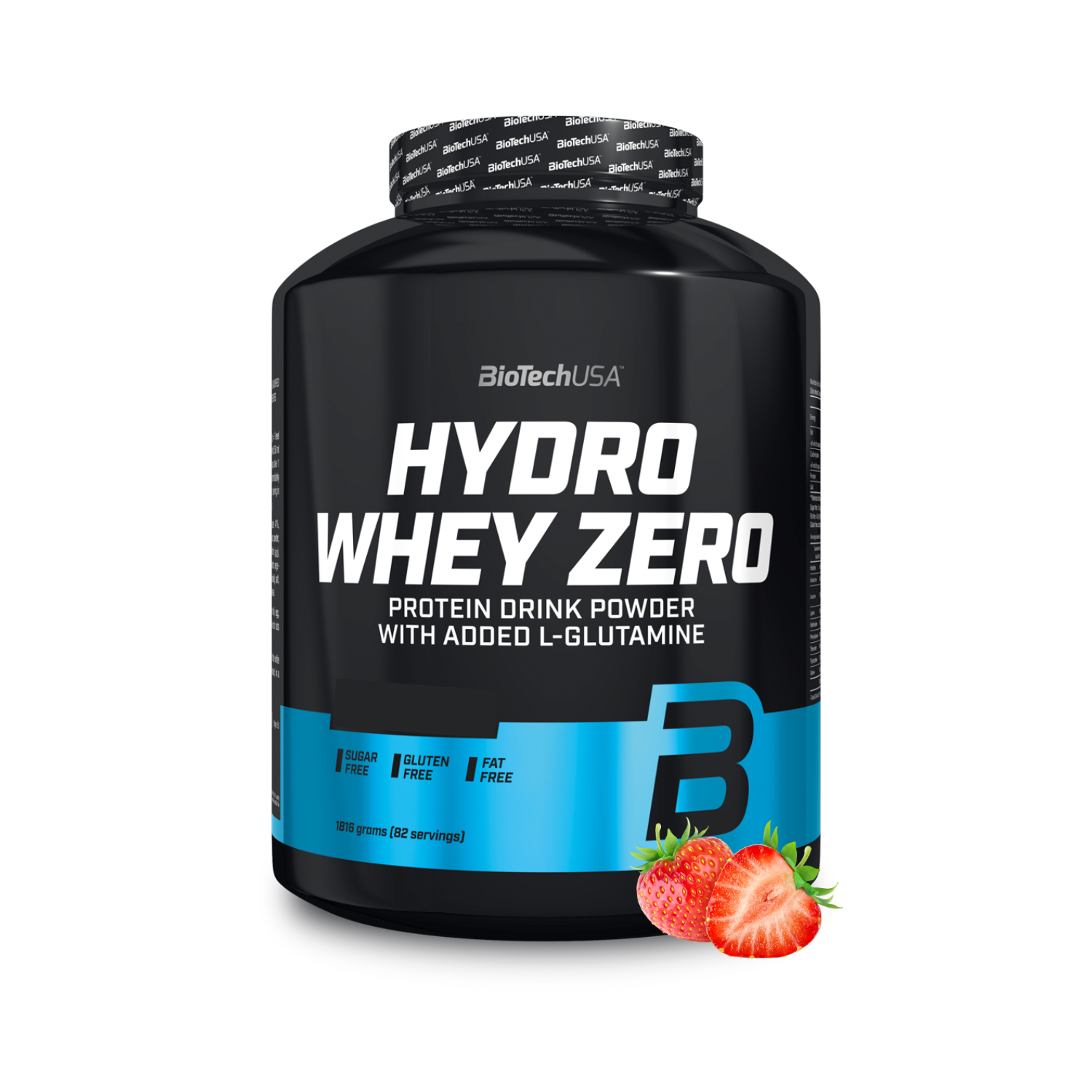 Изолят сывороточного протеина BiotechUSA Hydro Whey Zero 1816 г. Клубника - фото 1