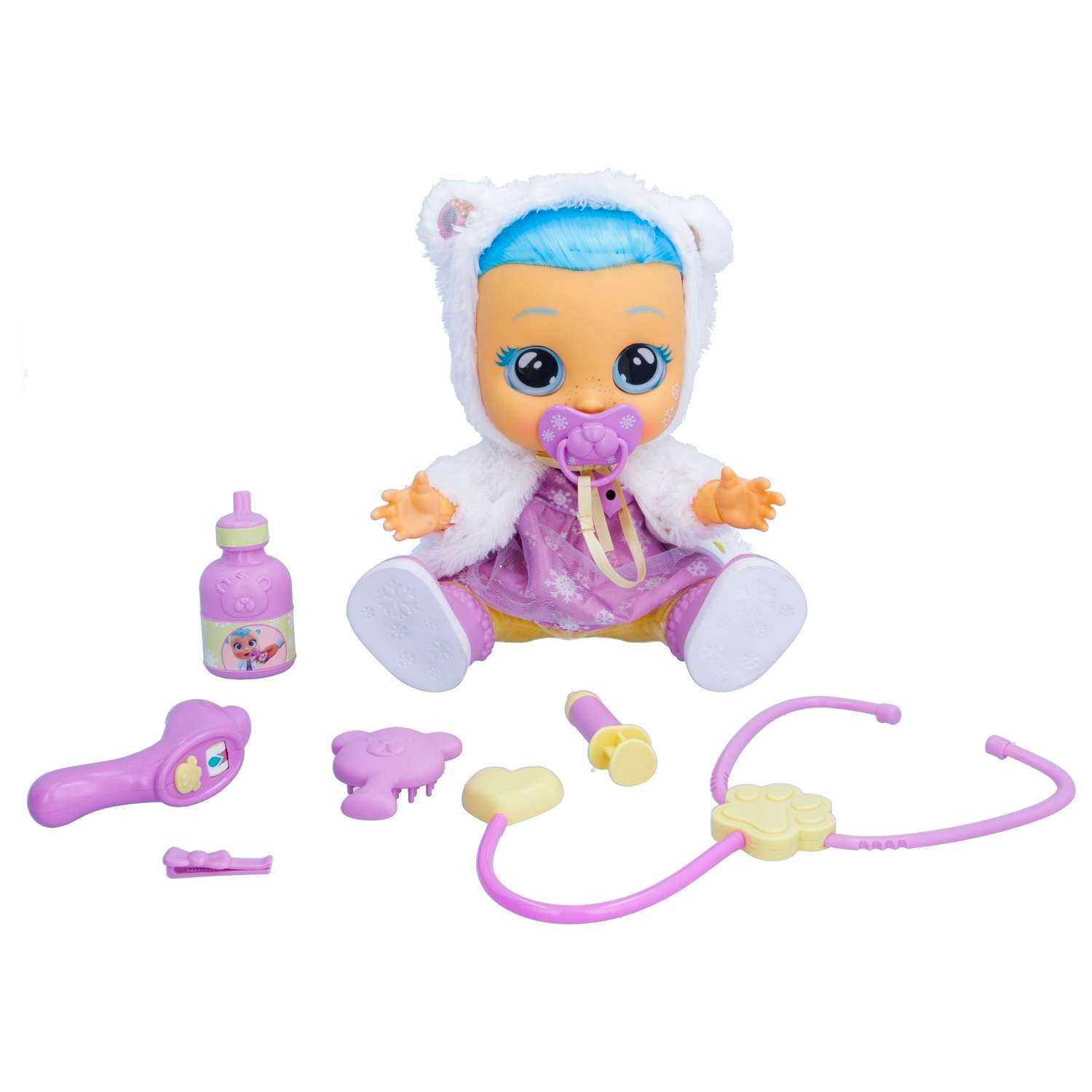 Игрушка Cry Babies Кукла Кристал заболела интерактивная плачущая с аксессуарами 41022 41022 - фото 4