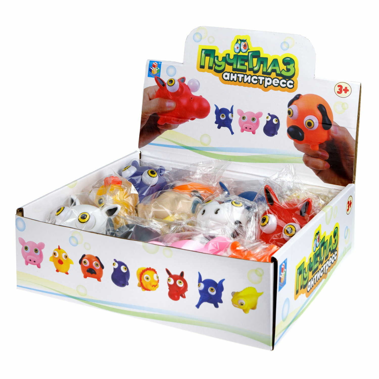 Игрушка-антистресс 1TOY Пучеглаз Поросёнок - фото 4