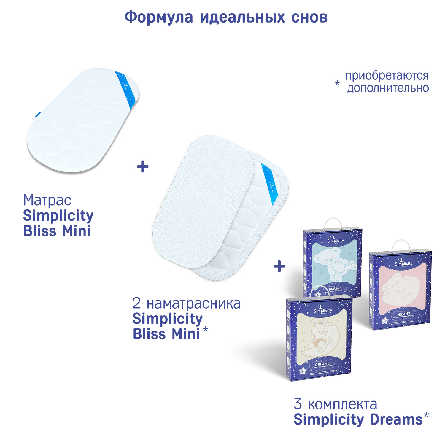 Матрас в колыбель Simplicity Bliss Mini 77*39*3 Белый - фото 4