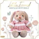 Мягкая игрушка Milo Toys «Little Friend» зайка в розовом платье