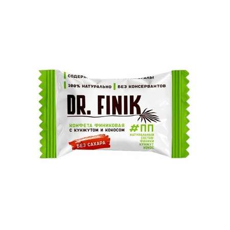 Конфеты из фиников Dr.Finik с кокосом и кунжутом 150 г без сахара 2 упаковки