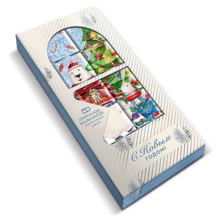 Шоколад молочный Монетный двор Новогодний Мишка 50 гр.