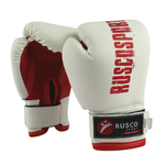 Перчатки боксерские RuscoSport бело-красные 6OZ