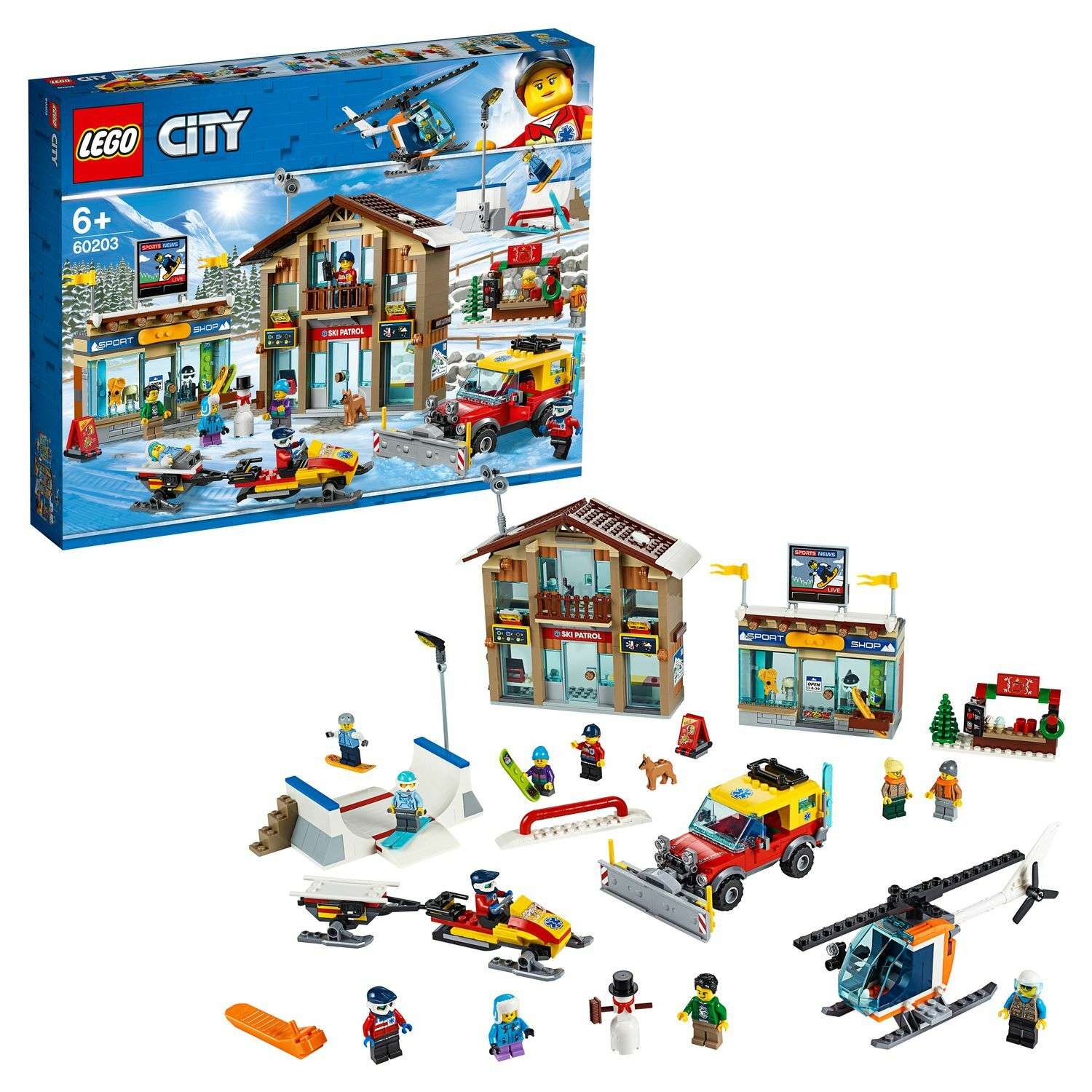 Конструктор LEGO City Town Горнолыжный курорт 60203 - фото 1