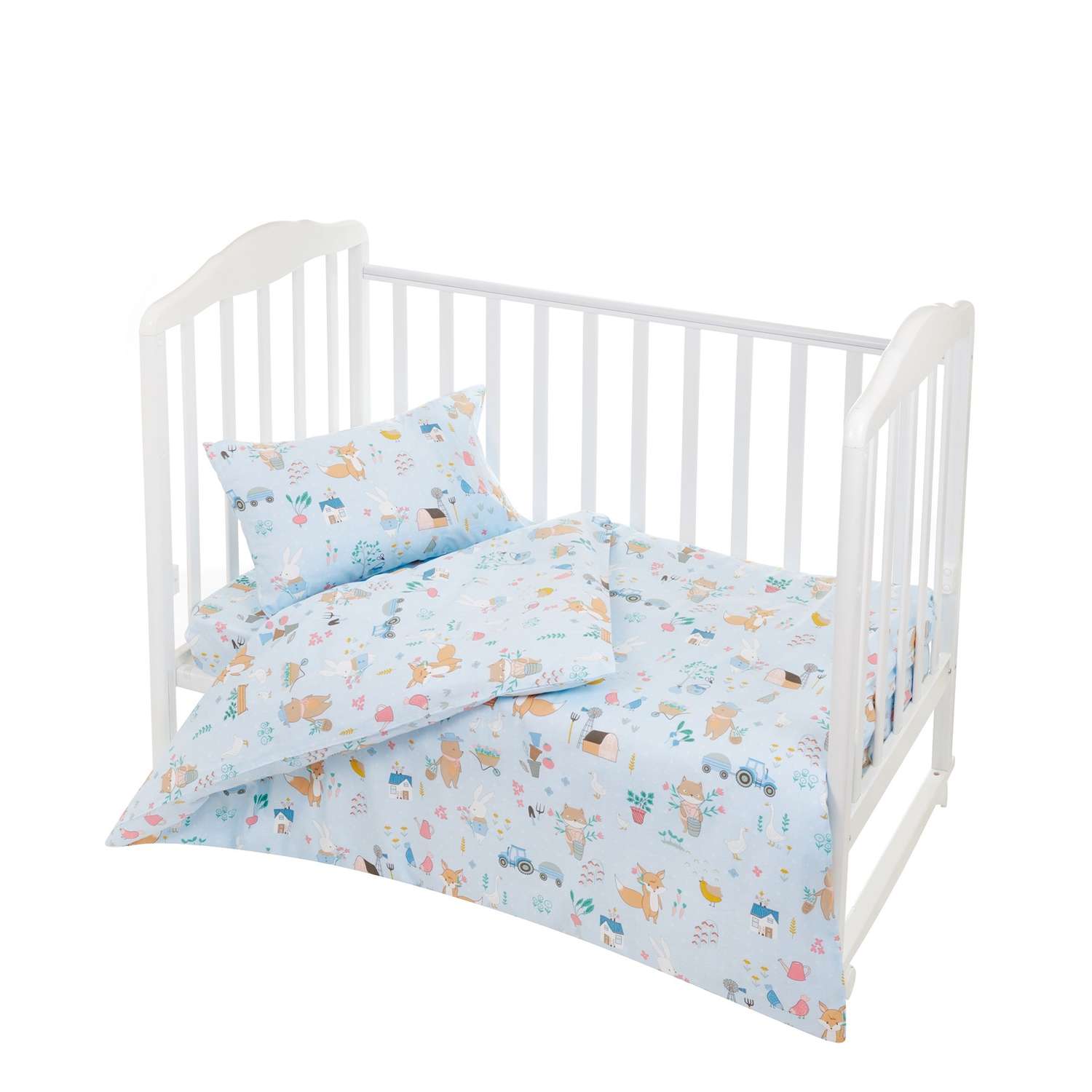 Комплект постельного белья Lemony kids Голубой с рисунком 3 предмета - фото 1
