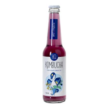 Комбуча HQ Kombucha Лазурный с цветами османтуса 330мл