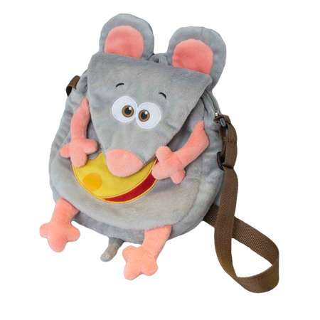 Мягкая плюшевая игрушка IdeaToys Мышь Сырок