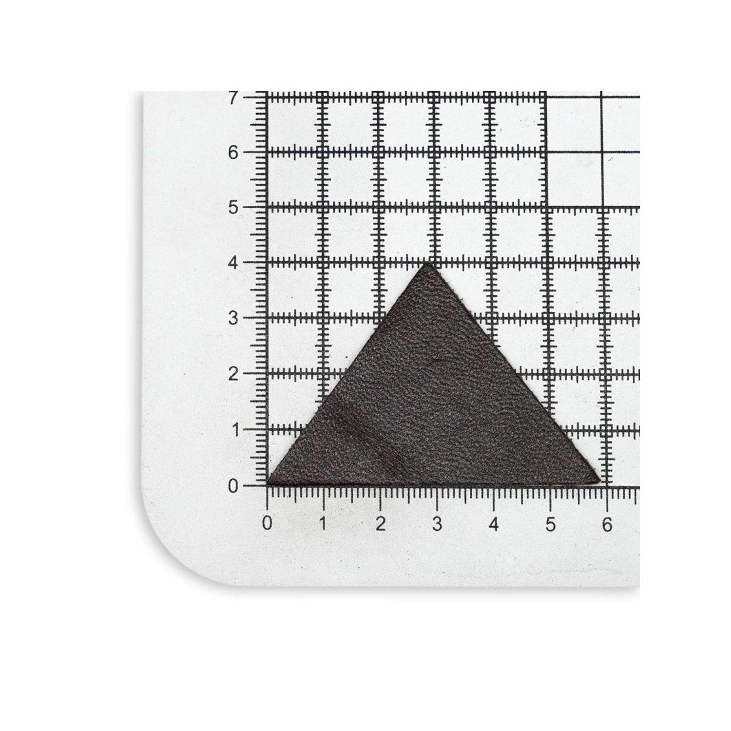 Термоаппликация Галерея нашивка заплатка Треугольник 5.9х4 см 2 шт из кожи для ремонта и украшения одежды черный - фото 4