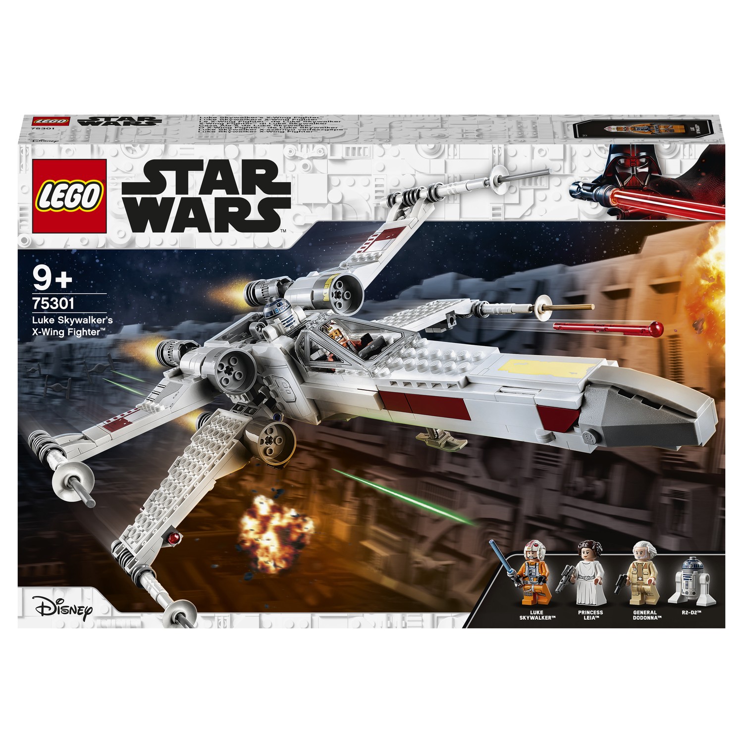 Конструктор LEGO Star Wars Истребитель типа Х Люка Скайуокера 75301 купить  по цене 2999 ₽ в интернет-магазине Детский мир