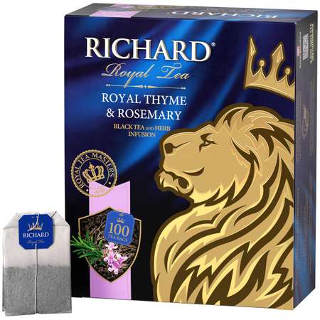 Чай черный Richard Royal Thyme Rosemary ароматизированный 100 пакетиков