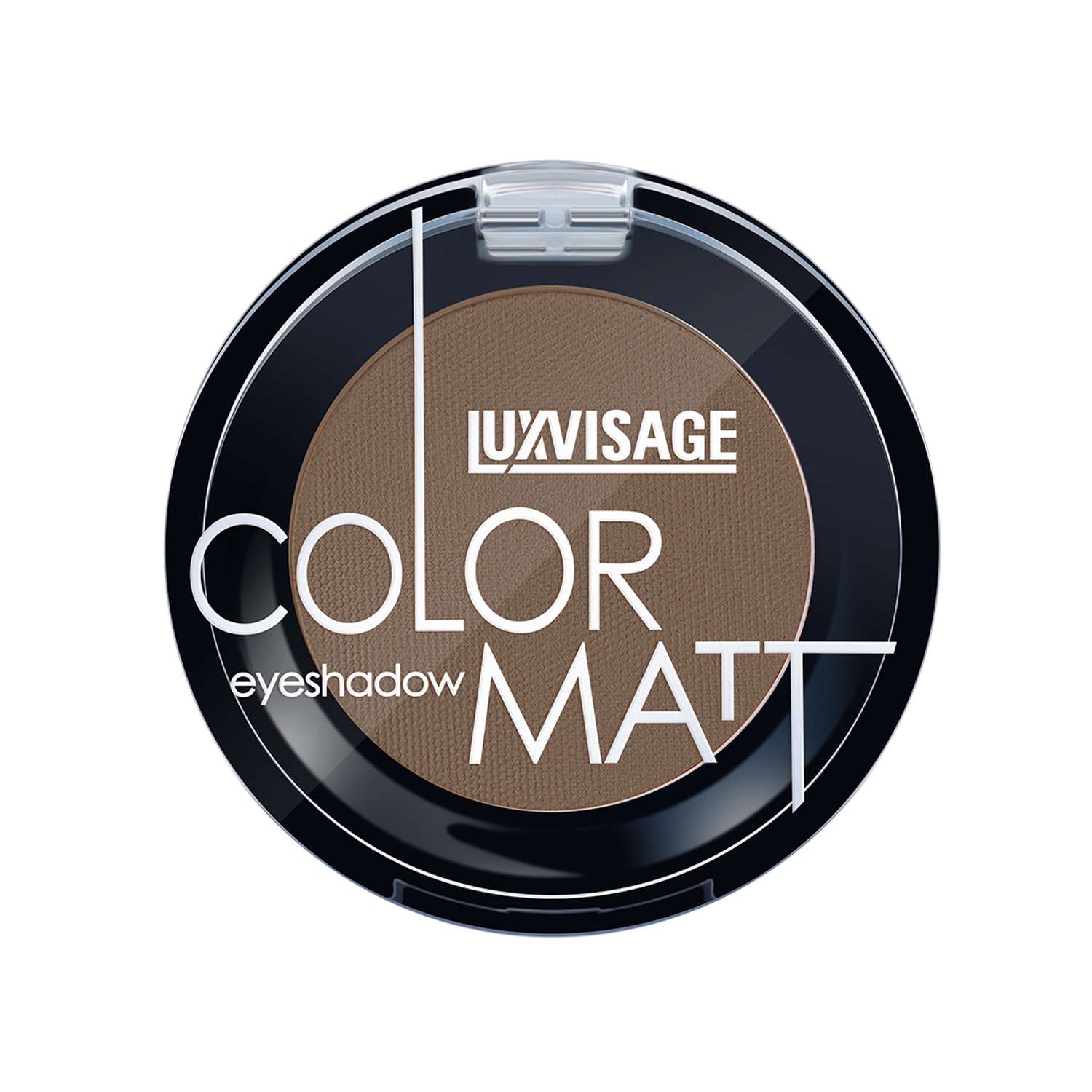 Тени для век матовые Luxvisage Color Matt Тон 14 Dark Brown 16г - фото 1