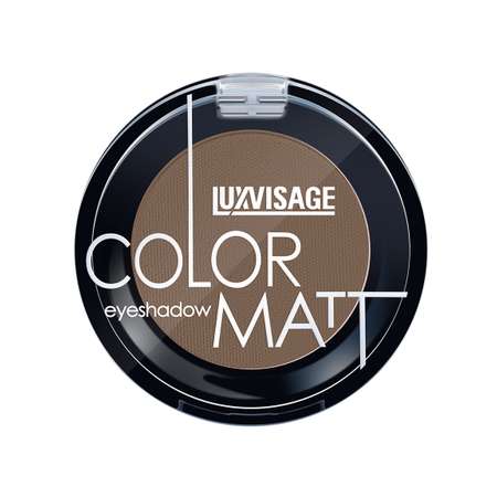 Тени для век матовые Luxvisage Color Matt Тон 14 Dark Brown 16г