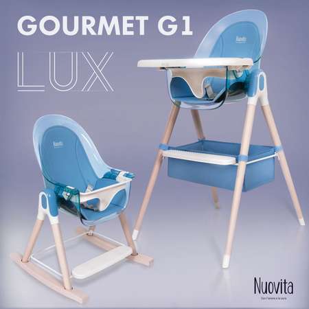 Стульчик для кормления Nuovita Gourmet G1 Lux Голубой