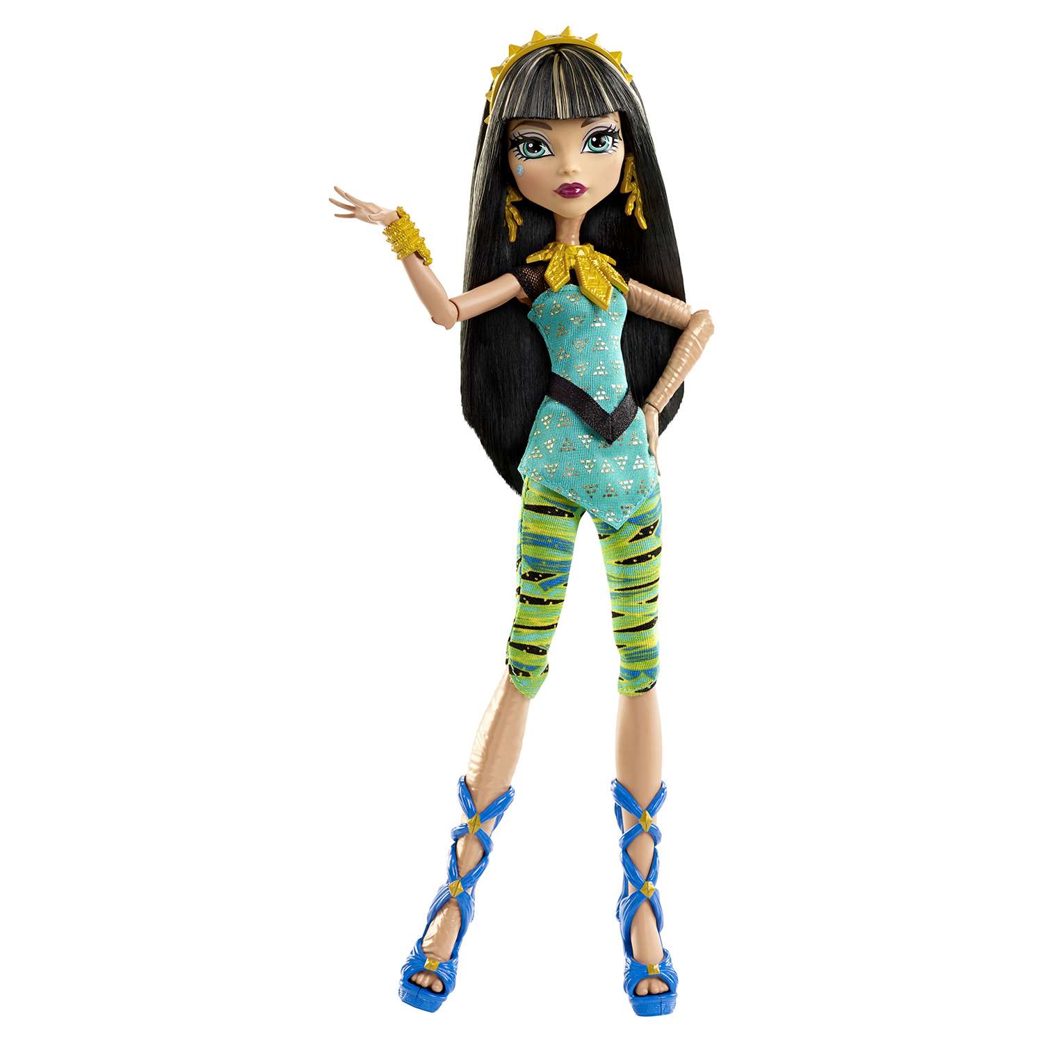 Кукла Monster High Monster High В модном наряде Клео де Нил DVH24 DNW97 - фото 4