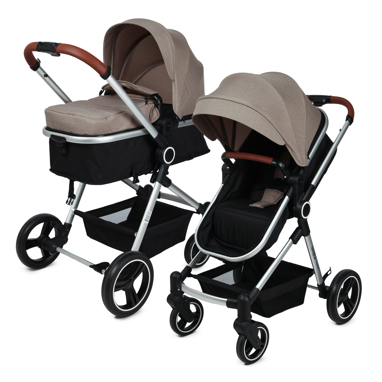 Коляска 3в1 Babyton Flexi Ride Black-Beige - фото 8