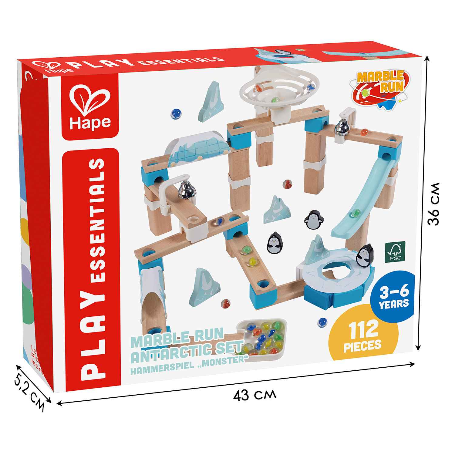 Игровой набор Hape Гонки пингвины в Антарктиде E1113_HP - фото 7