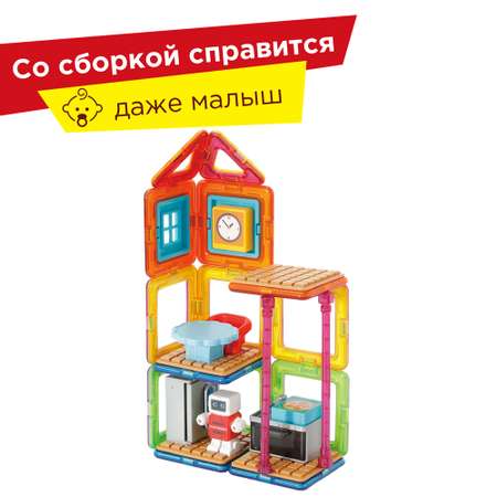 Магнитный конструктор MAGFORMERS Minibots Kitchen Set 33 детали