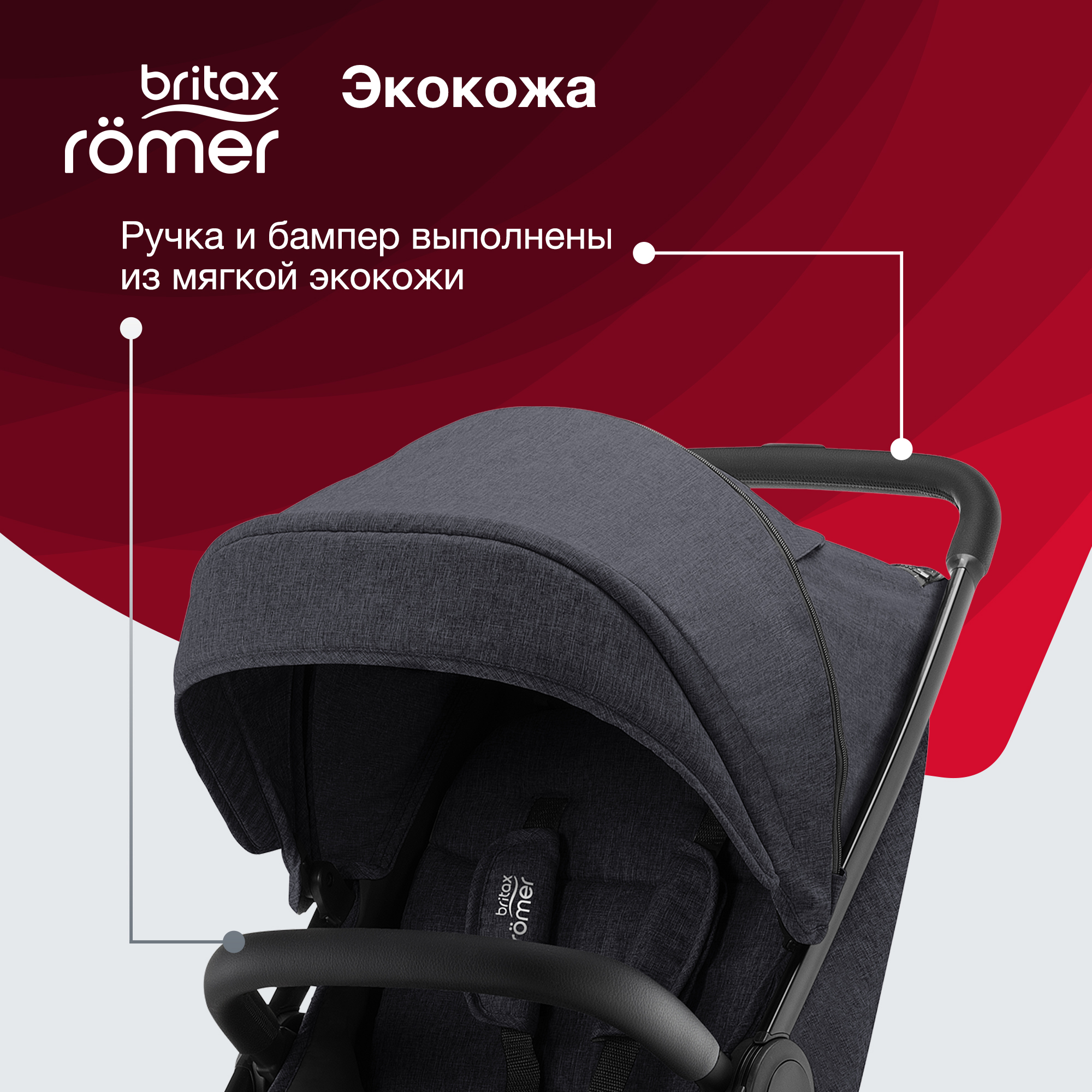 Коляска Britax Roemer B-Agile R Shadow-black - фото 5