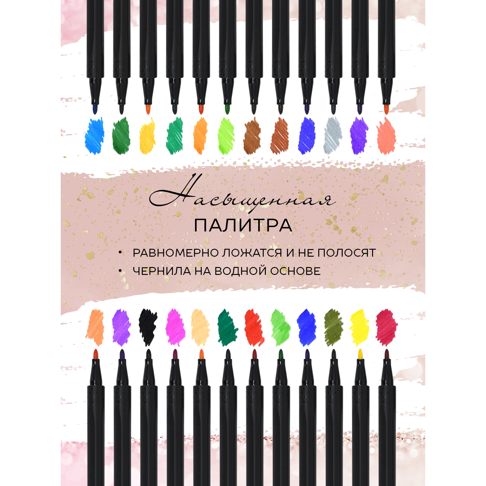 Фломастеры Lorex Stationery для рисования премиум Pro-draw superior набор 24 цвета - фото 3