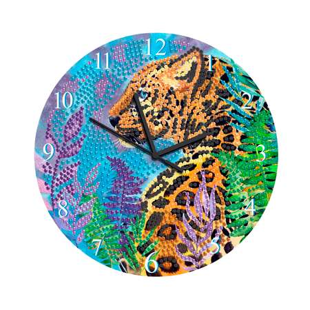 Набор для творчества ORIGAMI Алмазные узоры Часы Леопард 07260