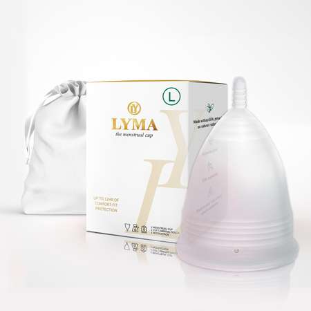 Чаша менструальная LYMA CUP многоразовая размер L