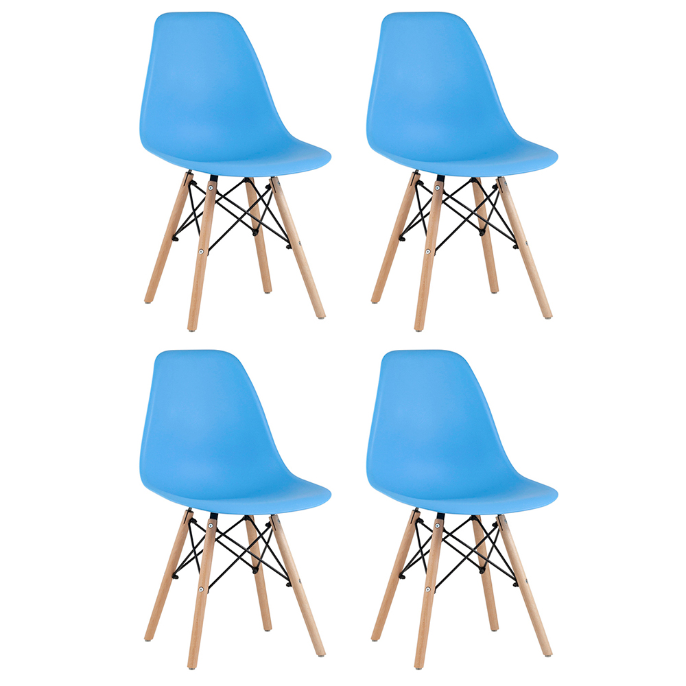 Комплект стульев Stool Group DSW Style голубой Y801 light blue BOX - фото 1